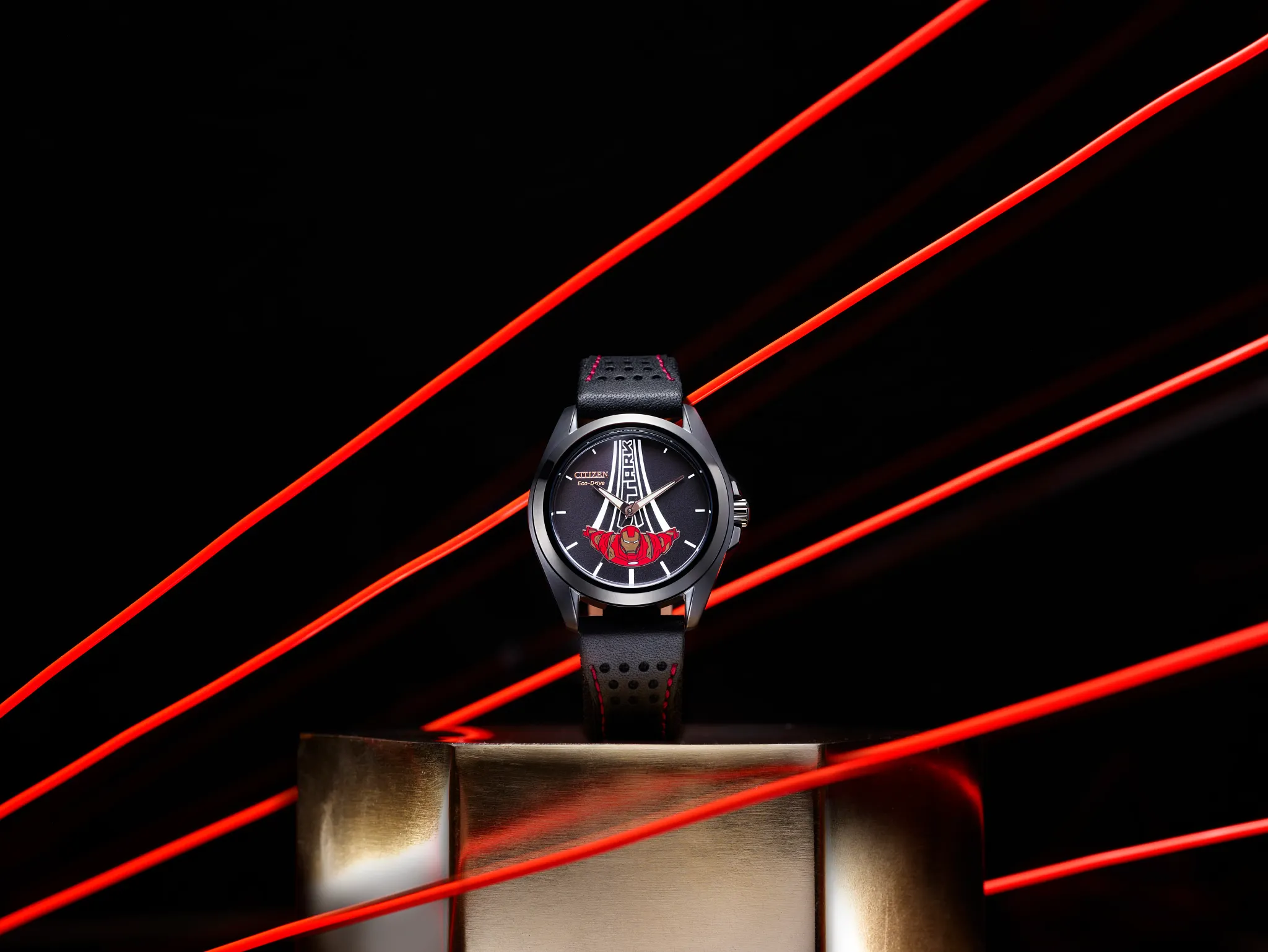 Stark, Kinda Sorta Famous Black Dial Leather Strap AW2095-41W